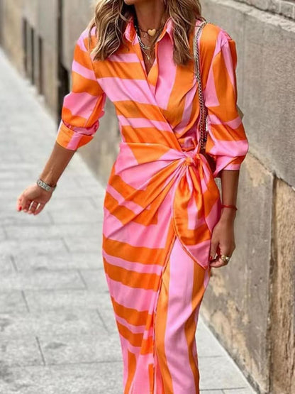 Aurora – Robe Fluide de Radiance Vibrante