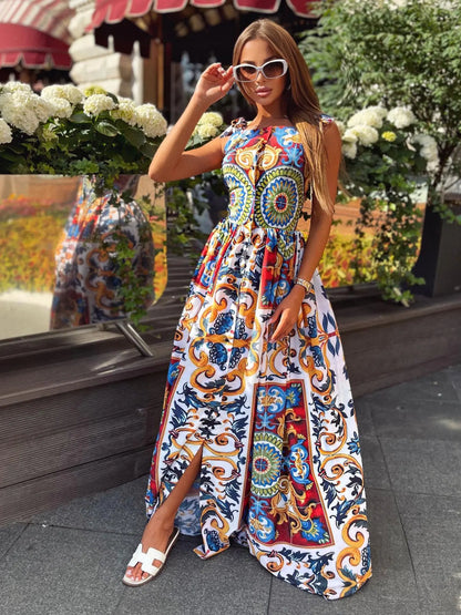 Robe Maxi A-Line Valencia