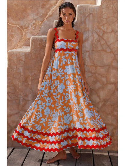 Solana | Robe Maxi Fleurie Élégante