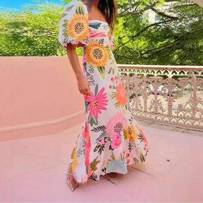Robe Maxi Plissée Elara