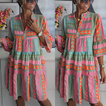 Kiki | Élégant Robe Midi de Printemps (Presque épuisé)
