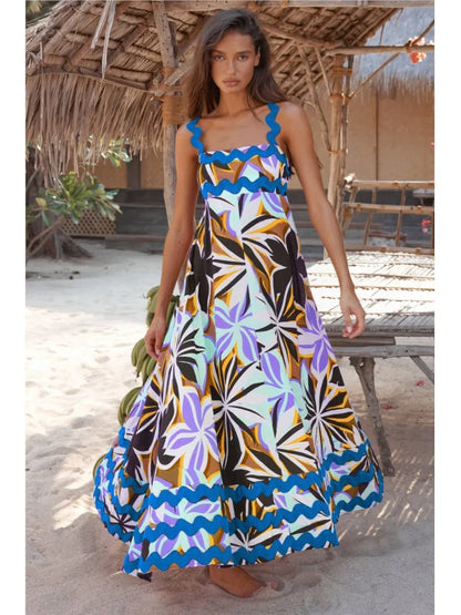 Solana | Robe Maxi Fleurie Élégante