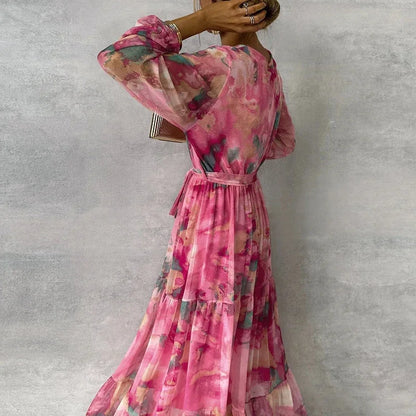 Grace™ - Robe Fleurie Élégante Fait Main