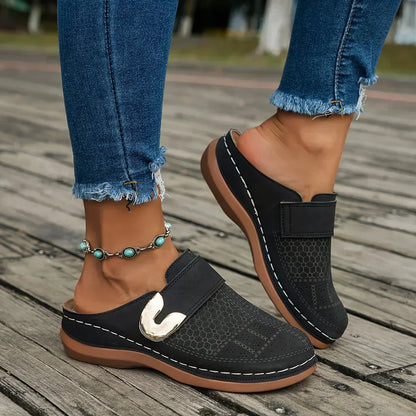 Caprielle™ Sandales à semelles compensées chic
