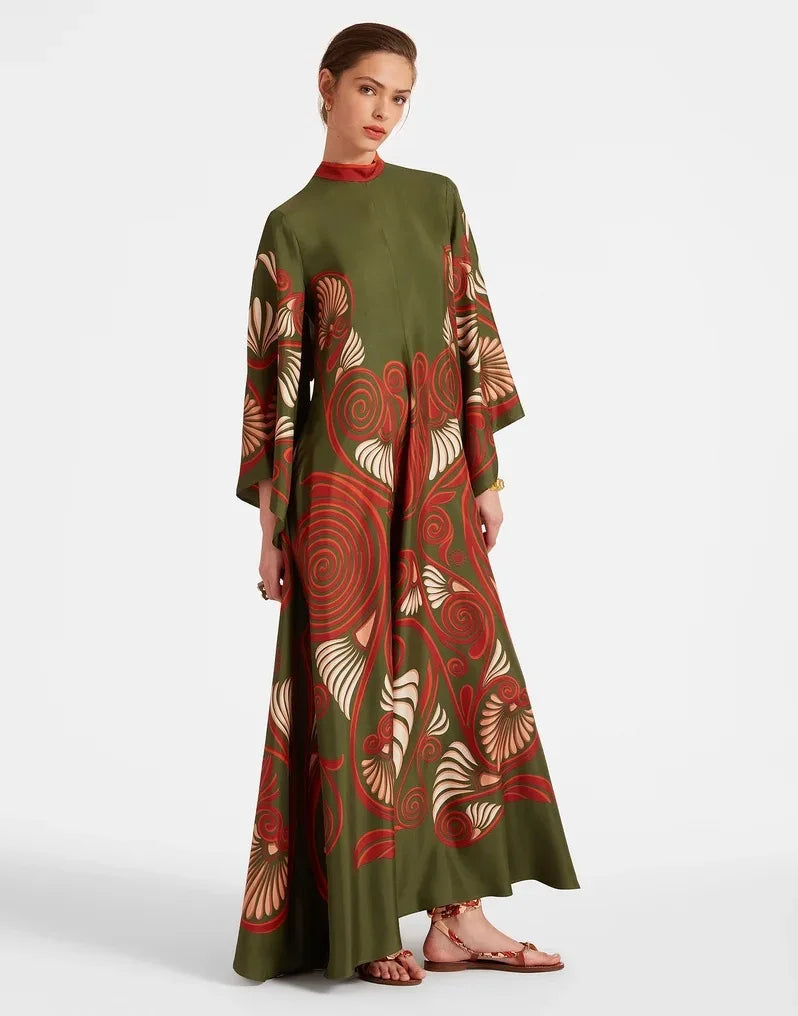Robe Maxi Florale Sculpted Elegance™