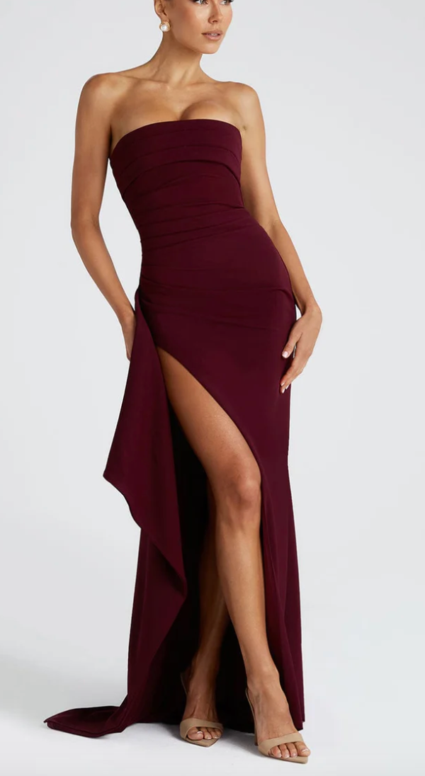 Alina | Élégant Robe Maxi Sans Bretelles