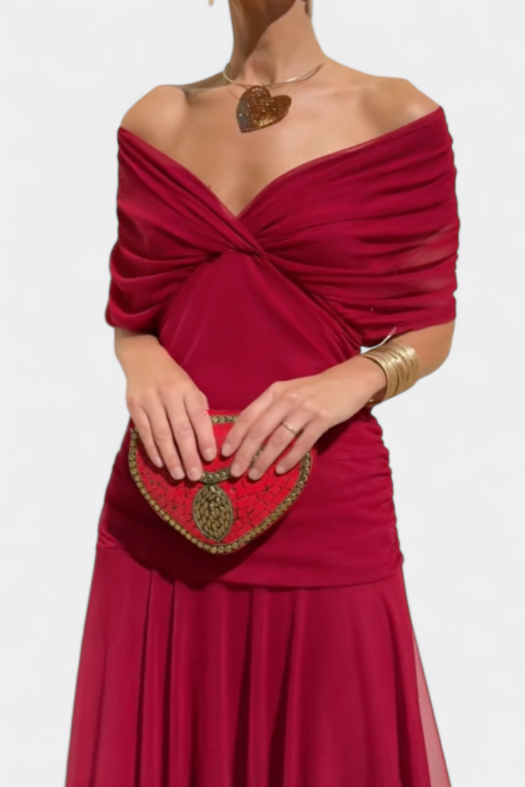 Abigail | Robe longue florale à décolleté en V