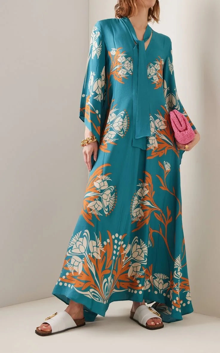 Robe Maxi Florale Sculpted Elegance™