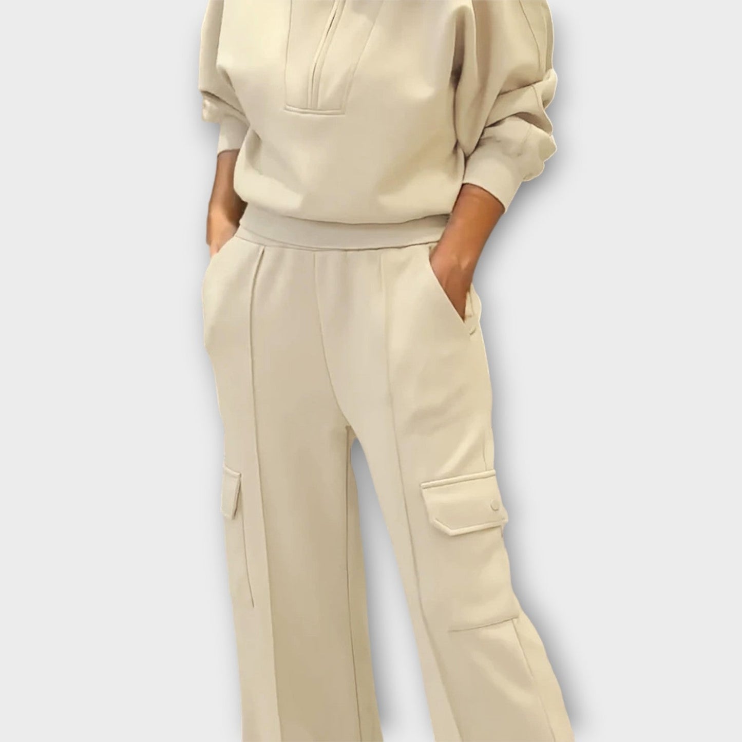 Ensemble de Lounge Cargo Élégant avec Pantalon Large