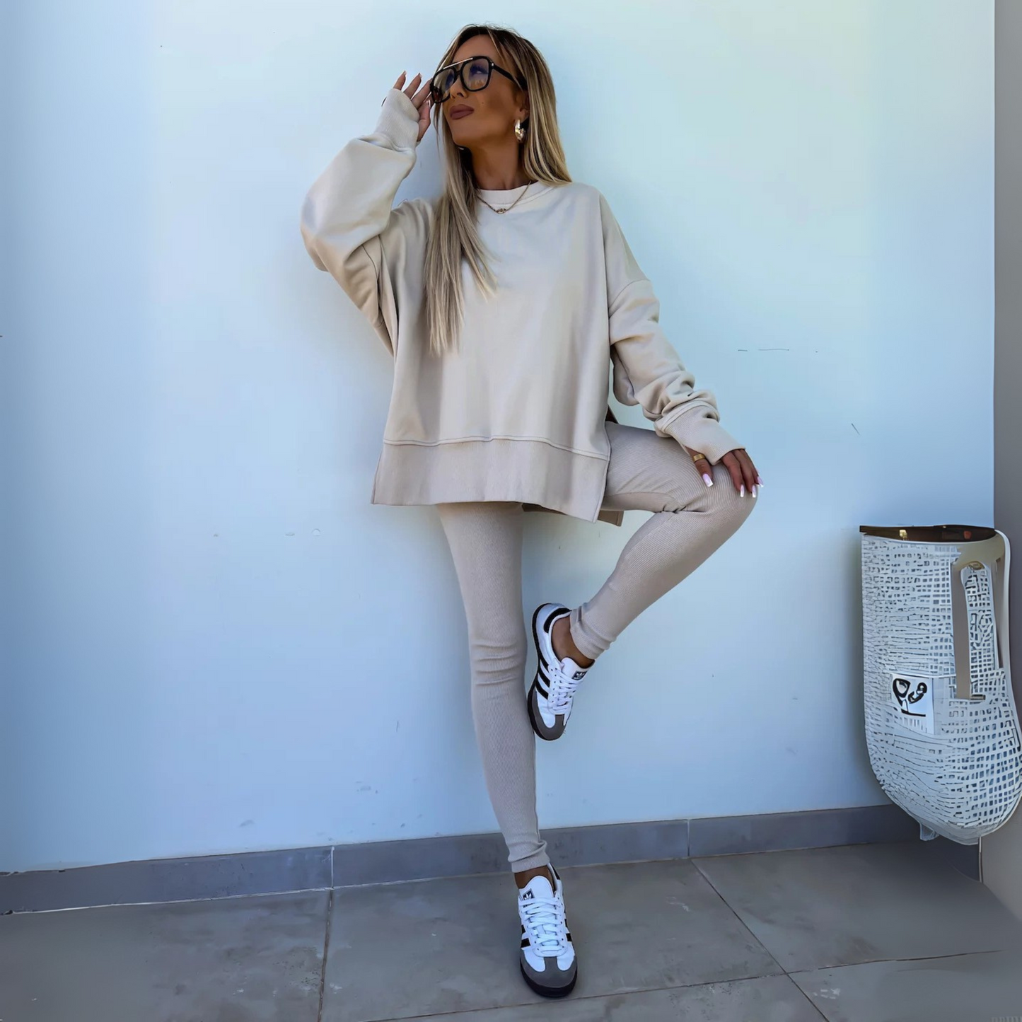 MADISON – ENSEMBLE DE SUDADERA OVERSIZE ET LEGGINGS