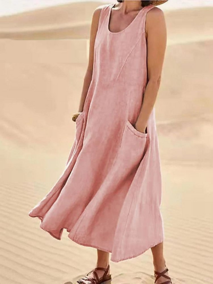 Emily™ | Robe d'été en lin élégante