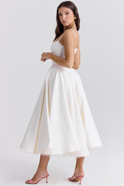 Minerva - Robe Princesse de Luxe à Bretelles Spaghetti