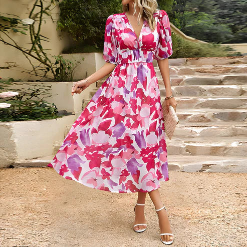Leona | Robe Midi Élégante