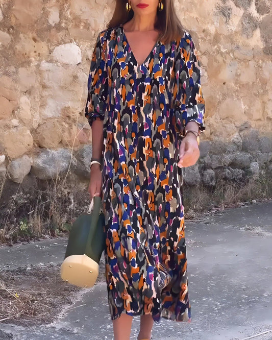 ASIRA - ROBE IMPRIMÉE BOHO