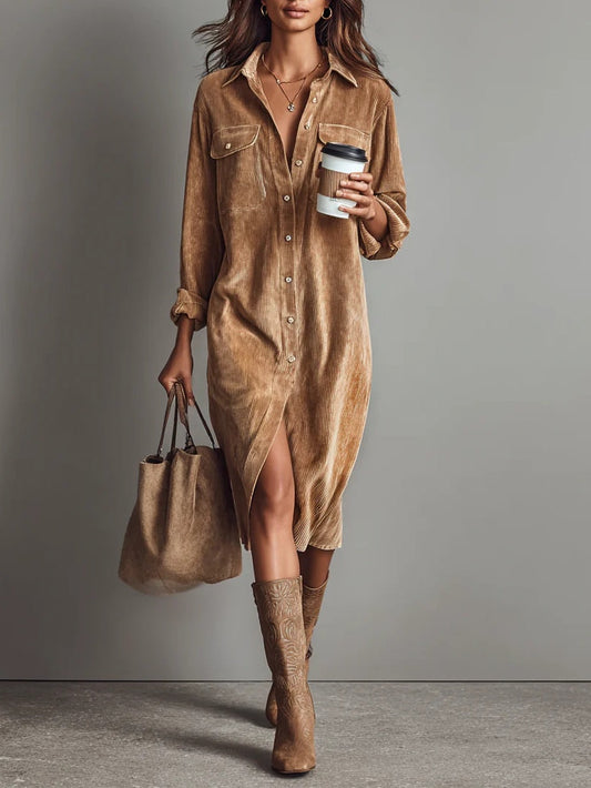 Estela | Robe midi en velours
