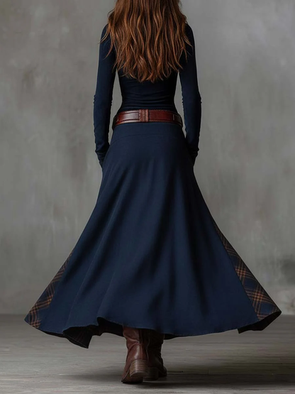 Azucena | Robe maxi en suedine avec ceinture