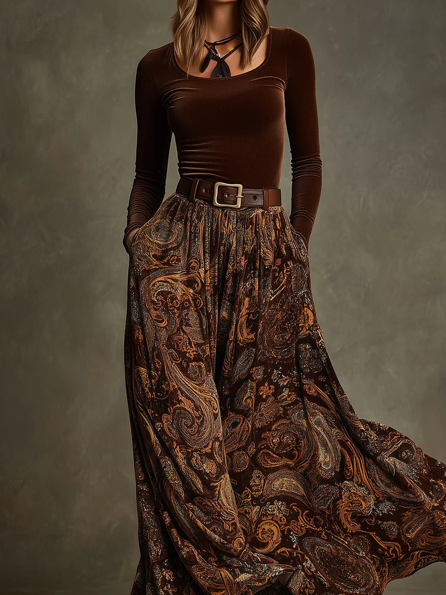 Candelaria | Ensemble vintage et jupe maxi