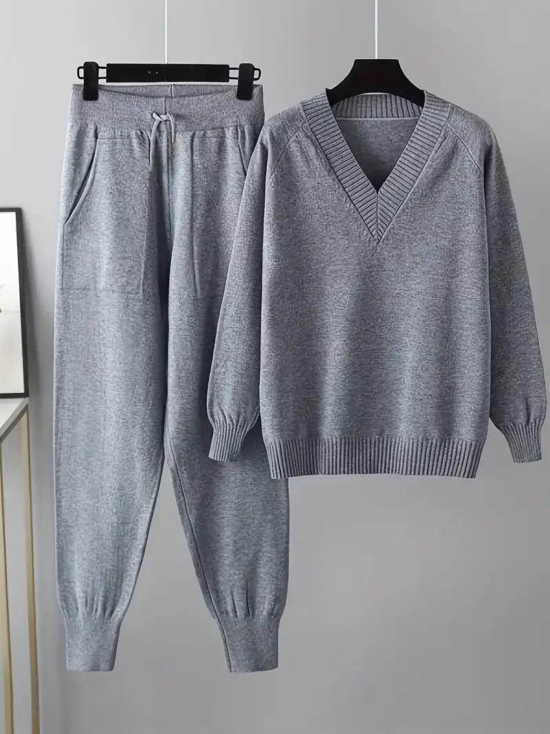 MORGAN – ENSEMBLE DE LOUNGE EN TRICOT CONFORTABLE EN DEUX PIÈCES