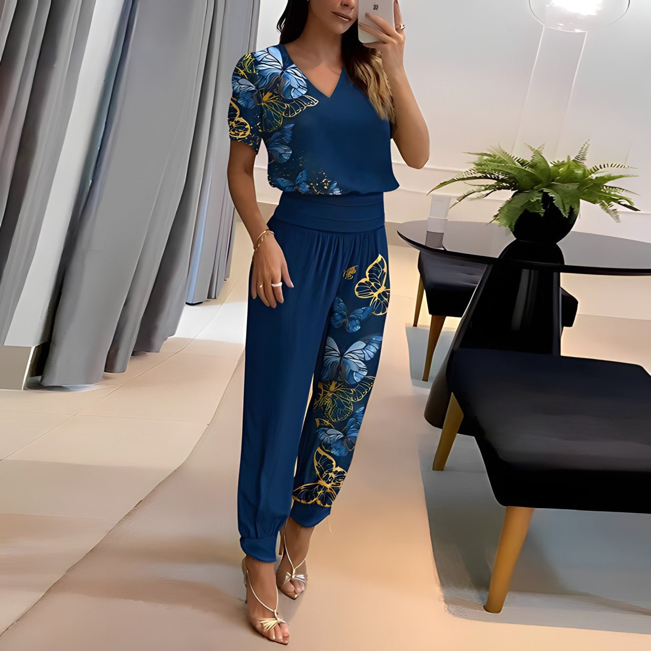 Charlotte | Ensemble Blouse et Pantalons Tendance
