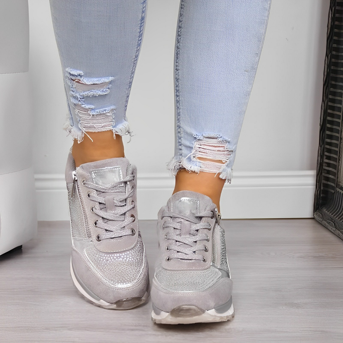 Pro Chaussures – Chaussures Orthopédiques de Soutien avec Fermeture Éclair