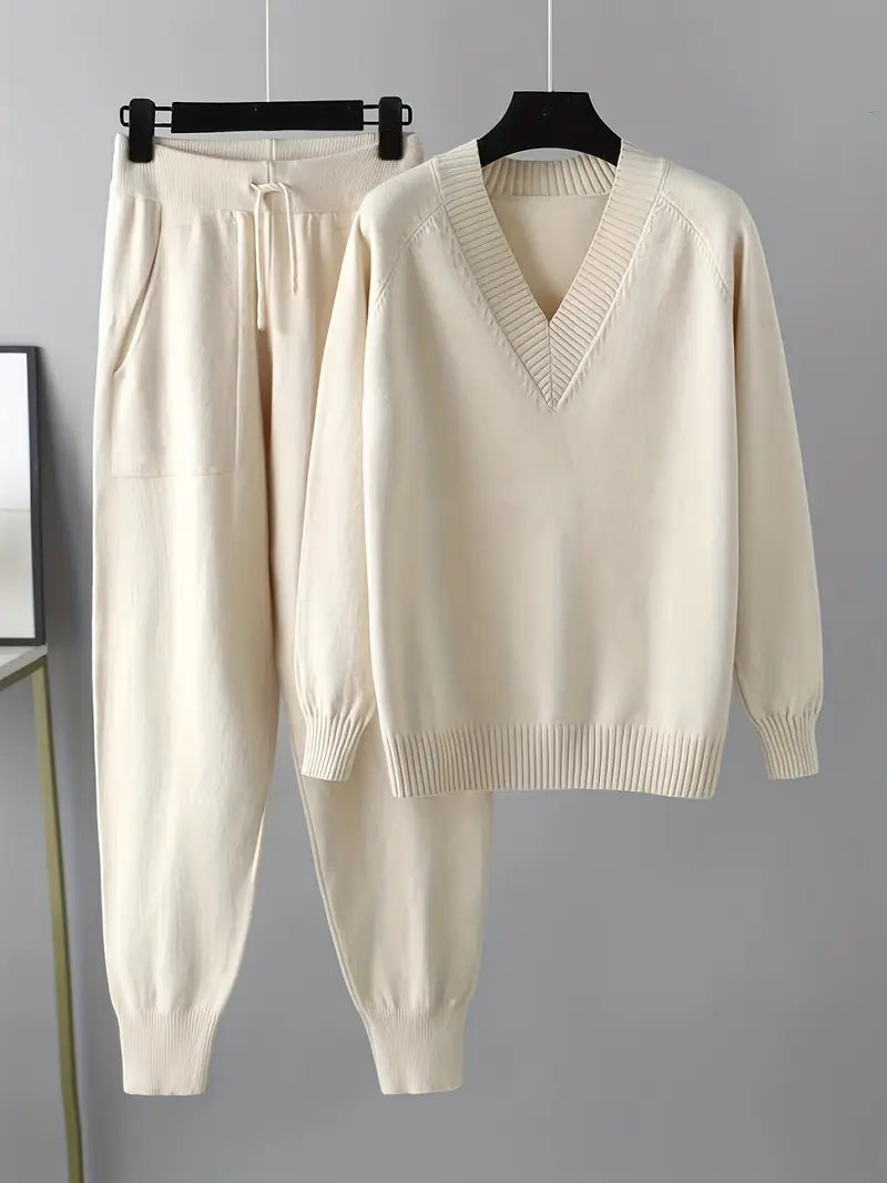 MORGAN – ENSEMBLE DE LOUNGE EN TRICOT CONFORTABLE EN DEUX PIÈCES