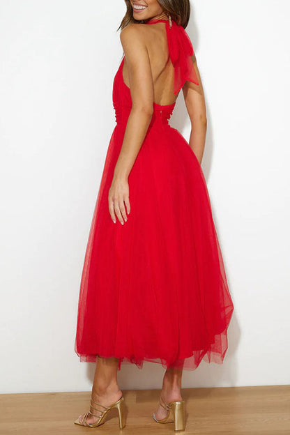 Phoebe - Robe Midi avec Jupe Longue