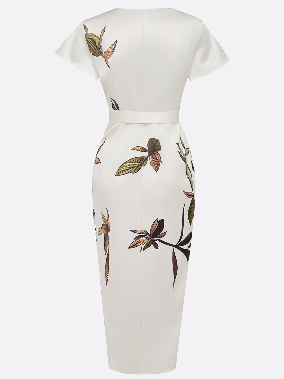 Elin™ | Robe Wrap Florale Élégante