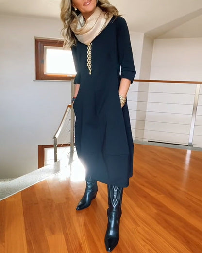 Sophia™ - Robe Élégante avec Détails Faits Main