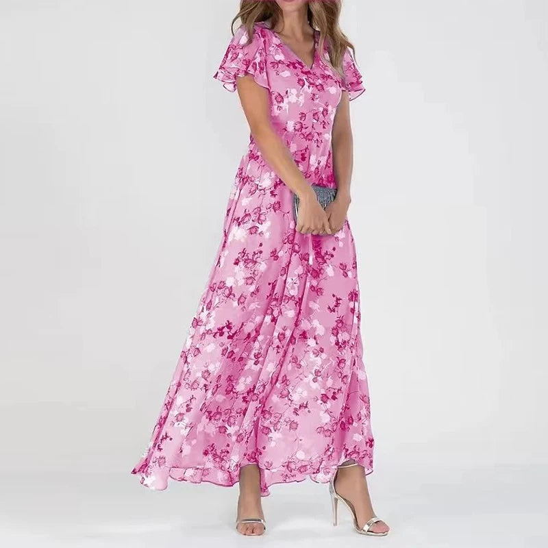 Victoria – Robe maxi d'été à imprimé floral