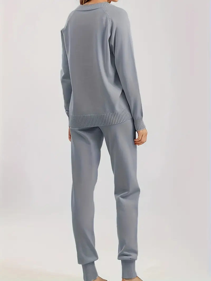 MORGAN – ENSEMBLE DE LOUNGE EN TRICOT CONFORTABLE EN DEUX PIÈCES