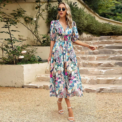 Innova - Robe Midi avec Décolleté en V