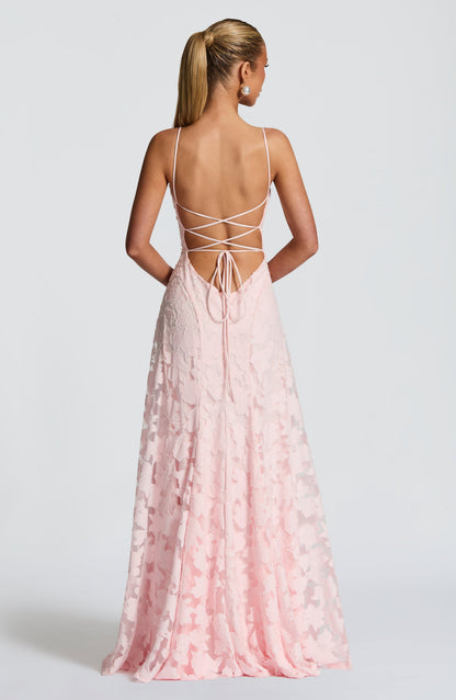Alona - Robe Maxi à Corset en Dentelle Élégante