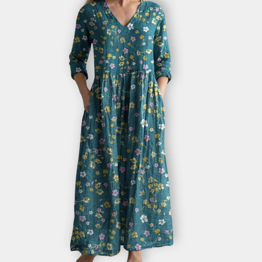 Zinnia - Robe à Imprimé Audacieux et Confort Évident