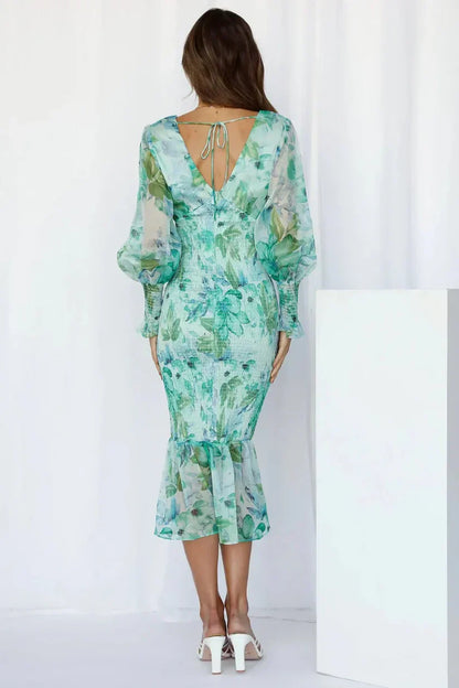 Miley - Robe Midi à Imprimé Floral