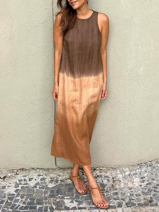 Lysette - Robe Maxi Imprimée Élégante