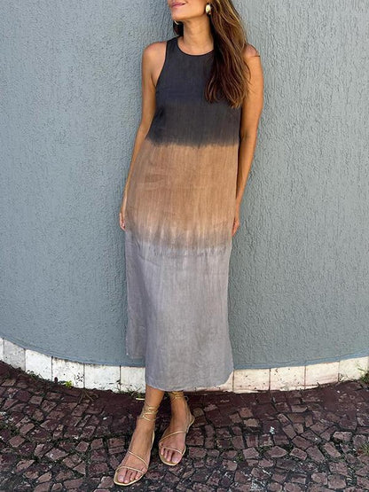 Lysette - Robe Maxi Imprimée Élégante