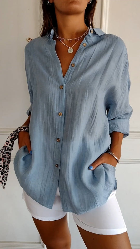 Sasha - Chemise Élégante avec Style Plissé