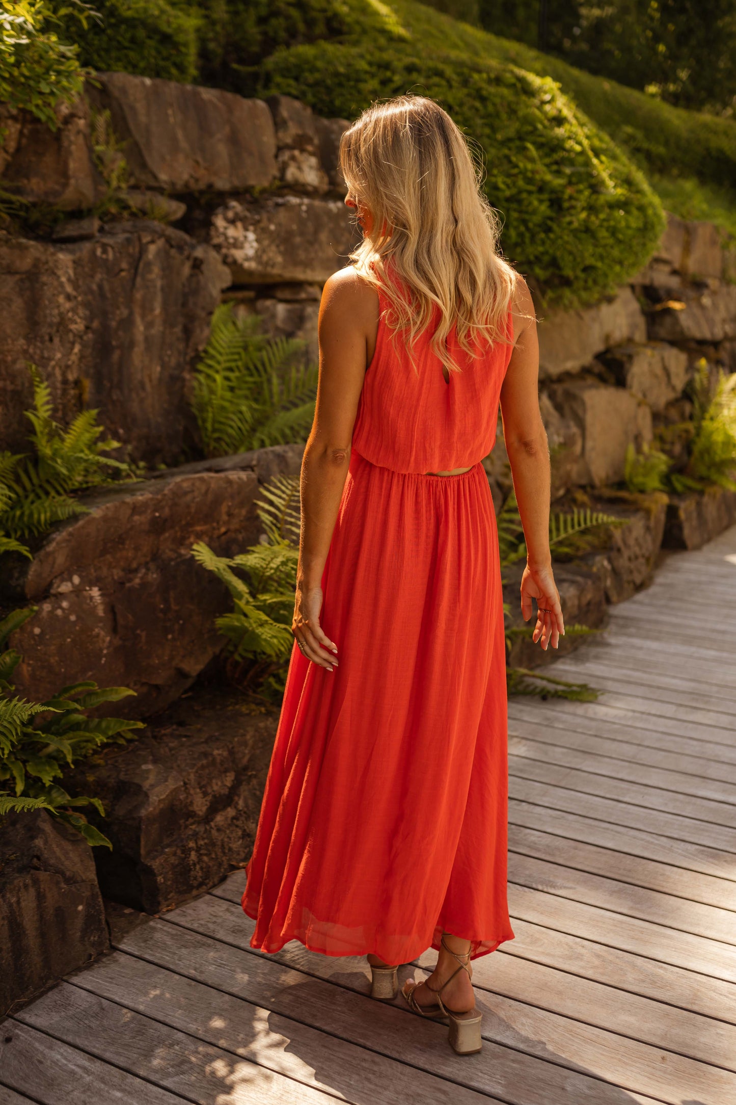 LISA™ | La robe d'été en orange vif