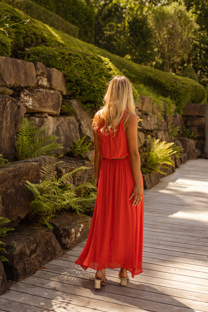 LISA™ | La robe d'été en orange vif