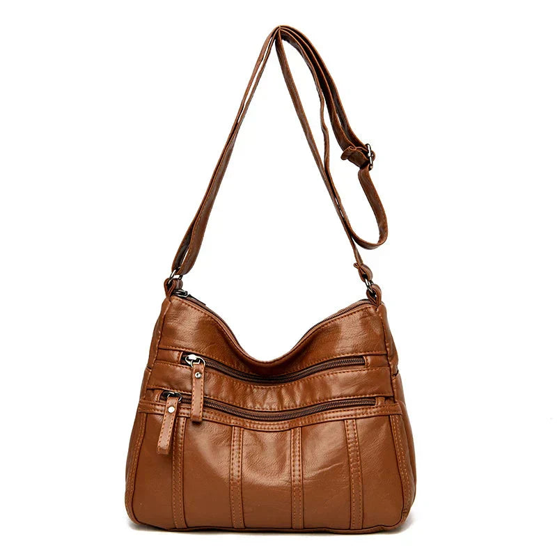 Sac à Bandoulière en Cuir Souple Nina