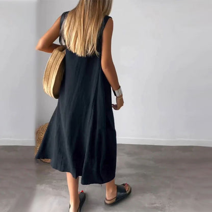 Esme - Robe Midi Sans Manches