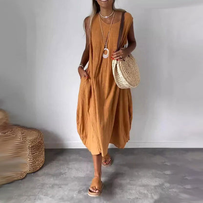 Esme - Robe Midi Sans Manches